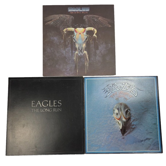 Eagles 3 LP Vinyl Lot - One Of These Nights, Long Run, Greatest Hits - Original - Picture 1 of 12